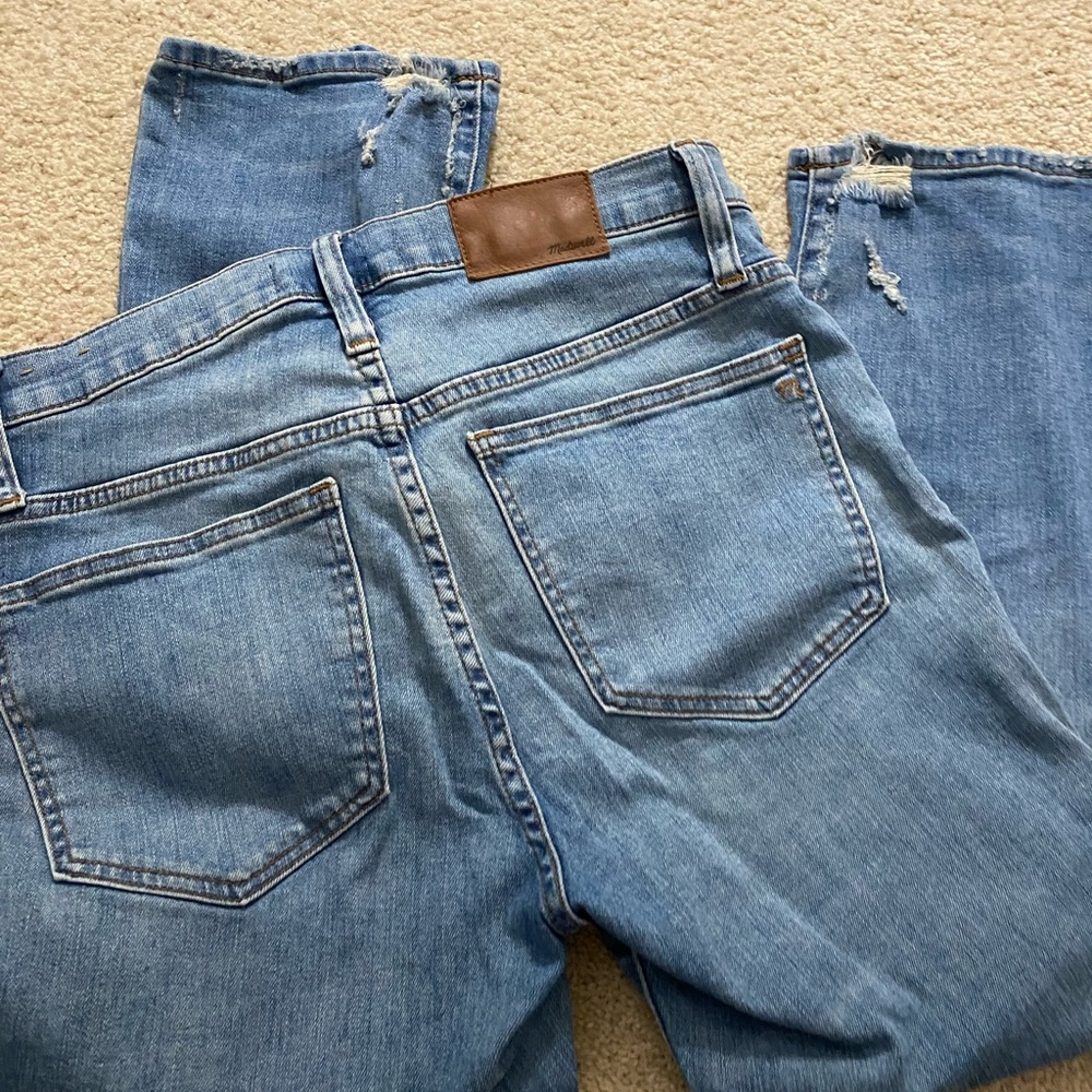 Madewell Demi Boot Jeans in Bess Wash.  28P Petite - Picture 2 of 3